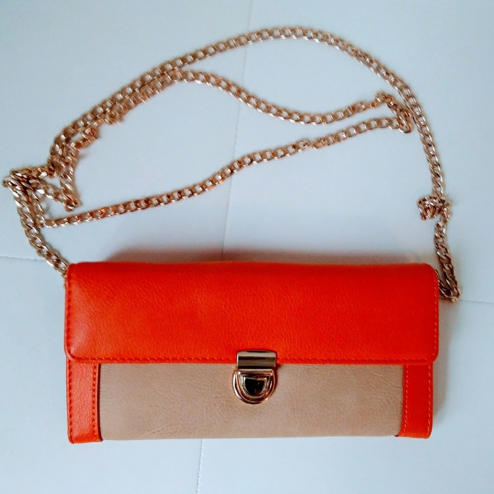 Orange and Tan Bag